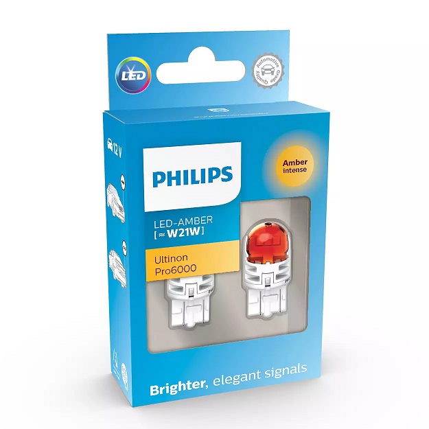 Лампа светодиодная комплект WY21W AMBER 12V 1.75W ULTINON PRO6000