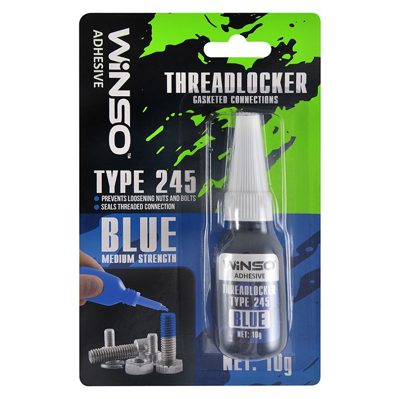 Фиксатор резьбы для разборных соединений Threadlocker Type 245 Синий, 10 г.