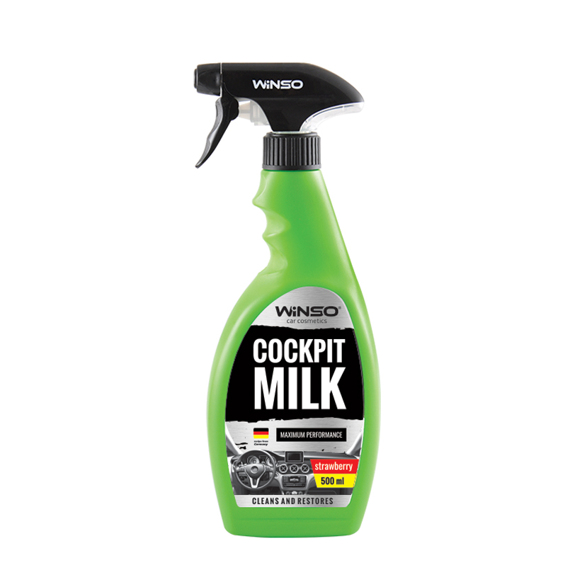 Полироль панели приборов Professional Cockpit milk Strawberry, 500 мл.