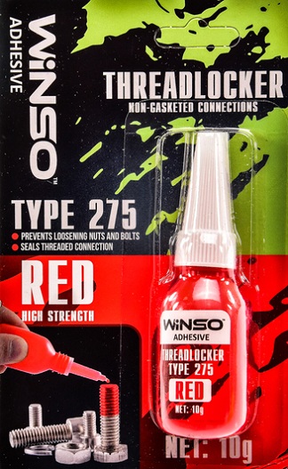 Фиксатор резьбы для неразборных соединений Threadlocker Type 275 Красный, 10 г.