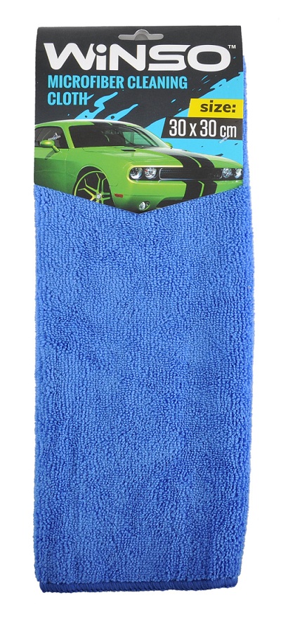 Ганчірка з мікрофібри 30x30 см, блакитна