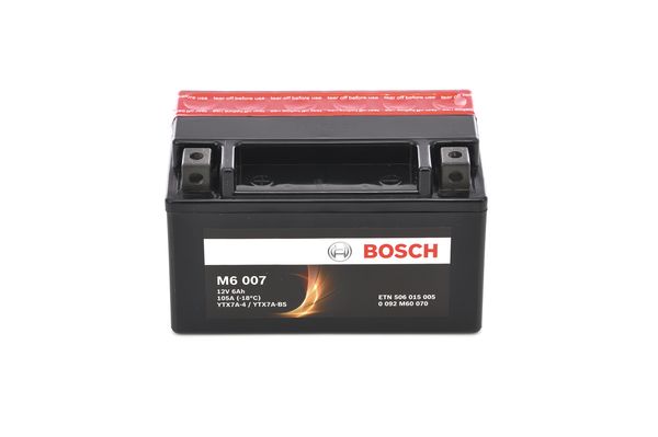 Батарея акумуляторна МОТО M6 AGM 12V 6AH 105А(EN) L+
