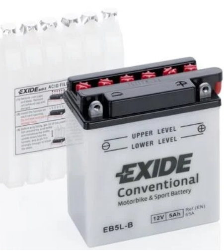 Батарея акумуляторна МОТО Conventional 12V 5AH 65А(EN) R+