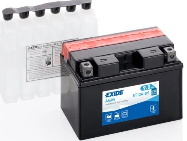 Батарея акумуляторна МОТО AGM 12V 9.5AH 130А(EN) L+