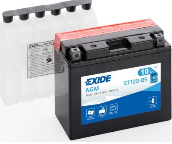 Батарея акумуляторна МОТО AGM 12V 10AH 160А(EN) L+