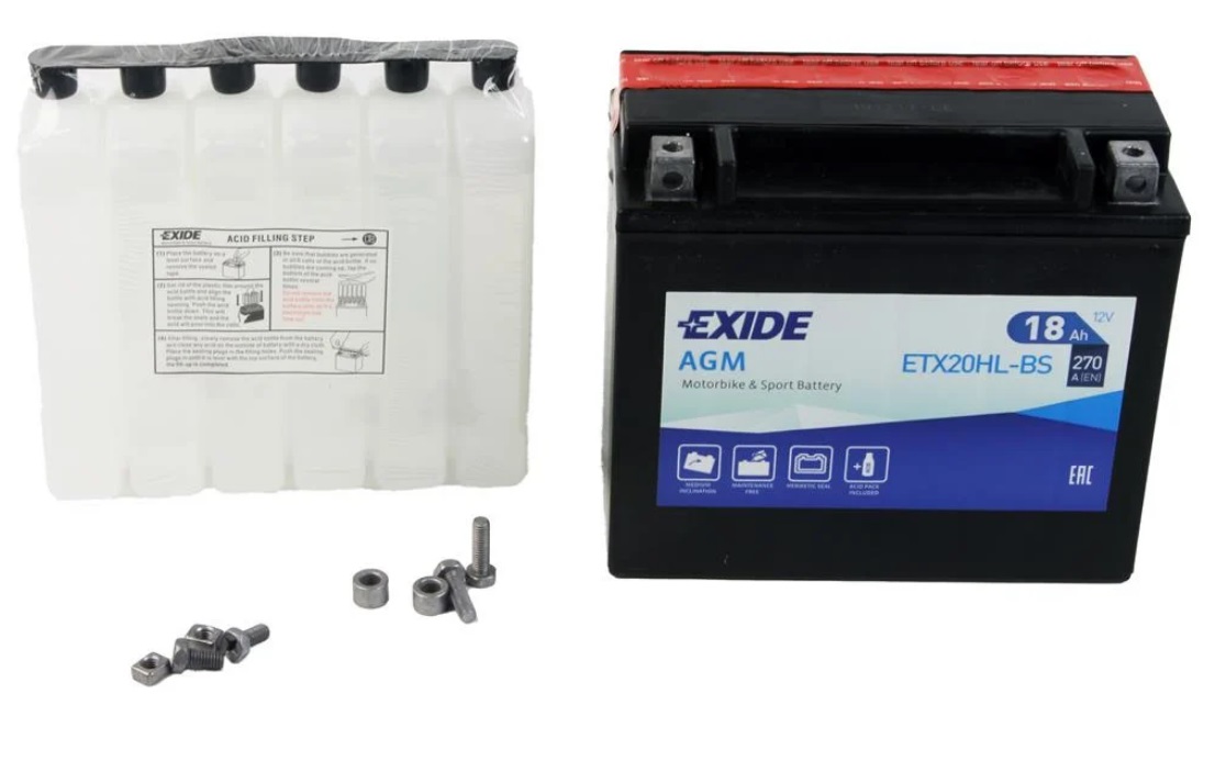 Батарея акумуляторна МОТО AGM 12V 18AH 270А(EN) R+