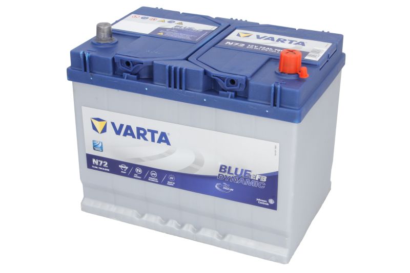 Батарея акумуляторна Blue Dynamic EFB N72 12V 72AH760А(EN) R+ Азія