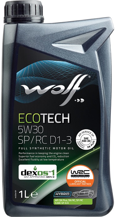 Моторна олива Ecotech 5W-30 SP/RC D1-3, 1 л.