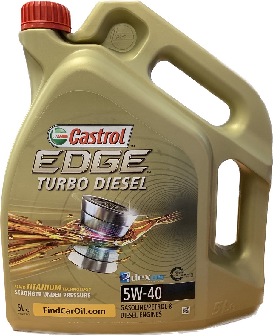 Моторна олива EDGE Turbo Diesel 5W-40, 5 л.