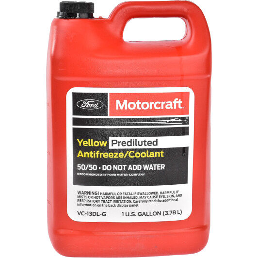 Антифриз готовий Motorcraft (-74 c) жёлтый, 3,78л