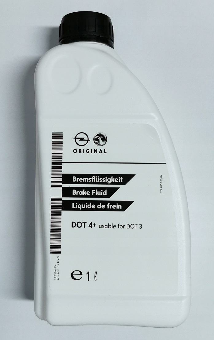 Гальмівна рідина DOT 4+, 1 л.