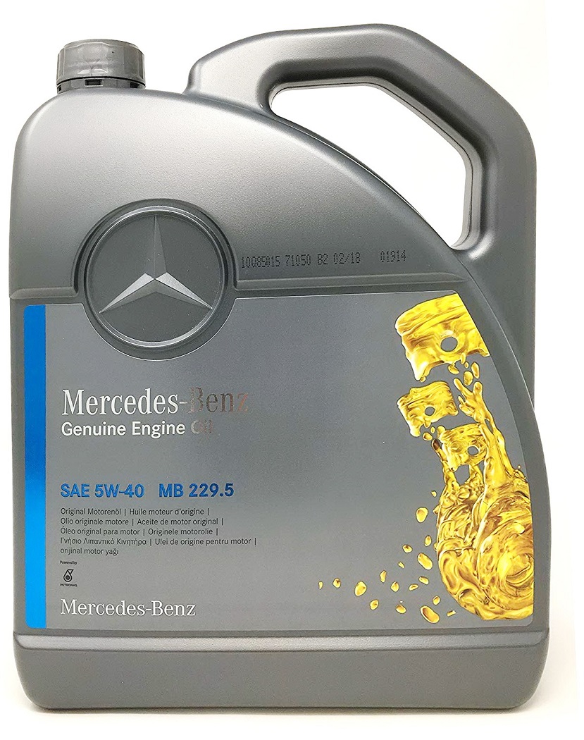 Моторна олива MB 229.5 Engine Oil 5W-40, 5 л.