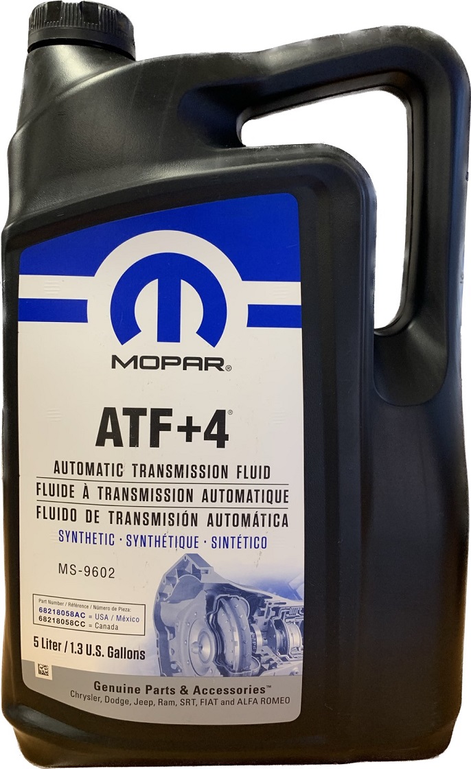 Трансмісійна олива Mopar ATF+4, 5 л.