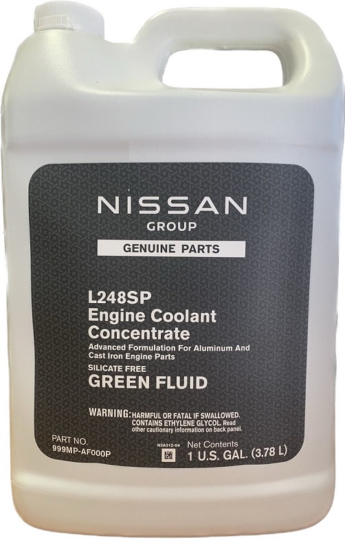 	Антифриз концентрат nissan l248sp зеленый, 3,78л