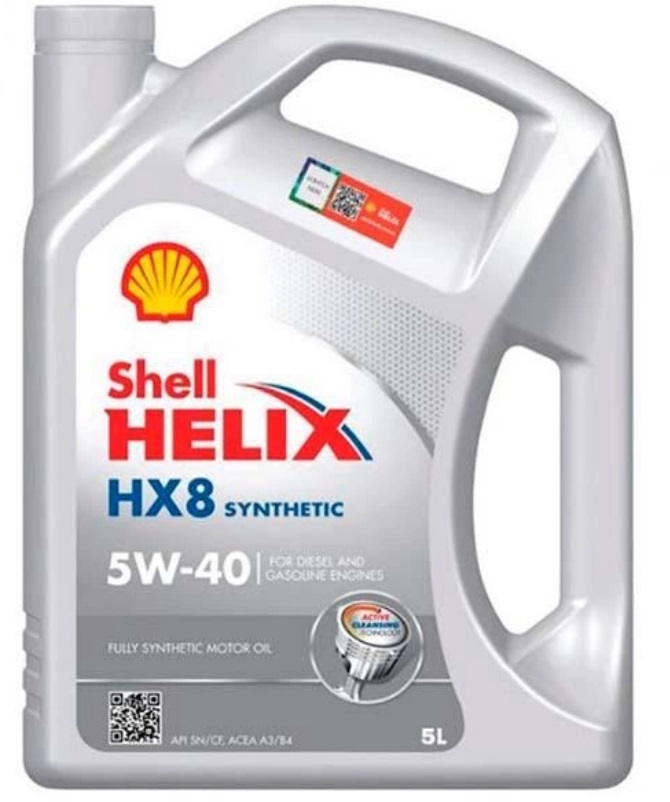 Моторна олива Helix HX8 Synthetic 5W-40, 5 л.