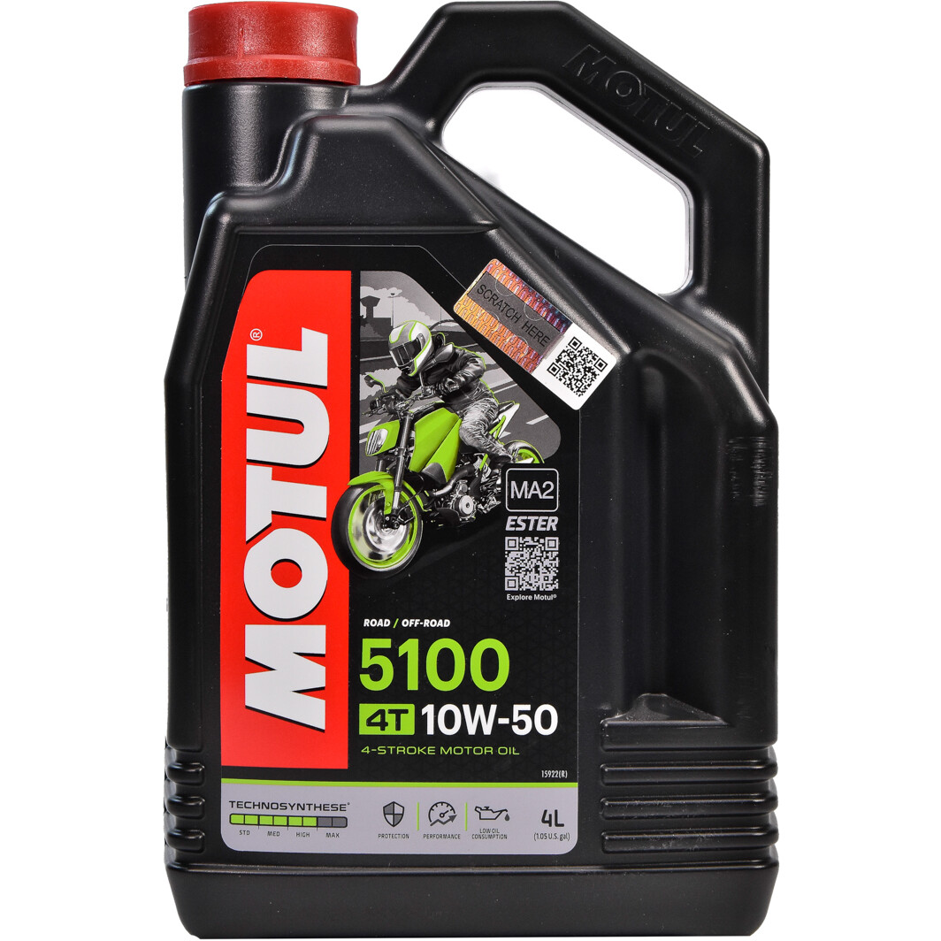 Олива для 4-тактних двигунів 5100 4T 10W-50, 4 л.