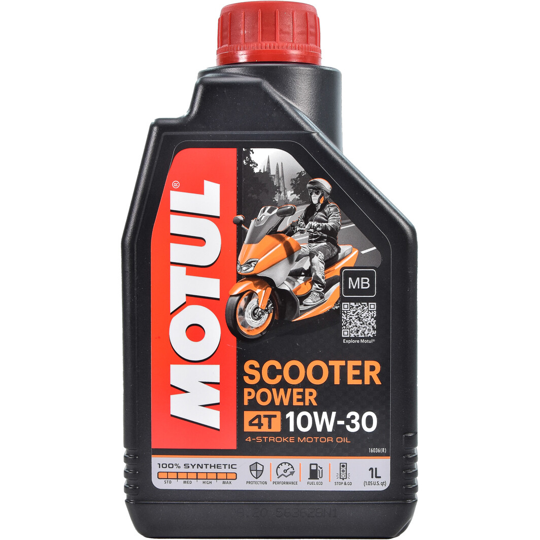 Олива для 4-тактних двигунів Scooter Power 4T 10W-30 MB, 1 л. 