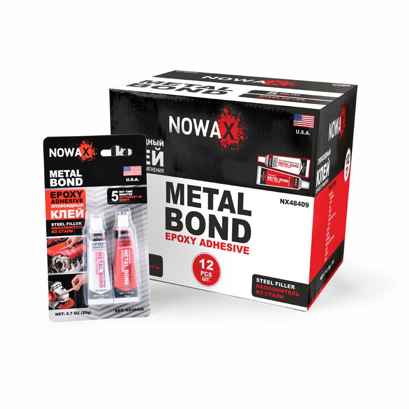 Клей епоксидний (сталевий) METAL BOND, 20 г.