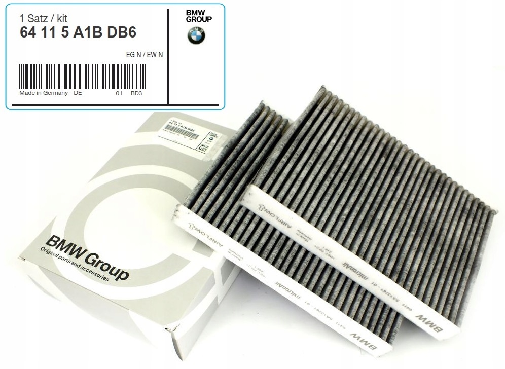 Фільтр салону вугільний, комплект