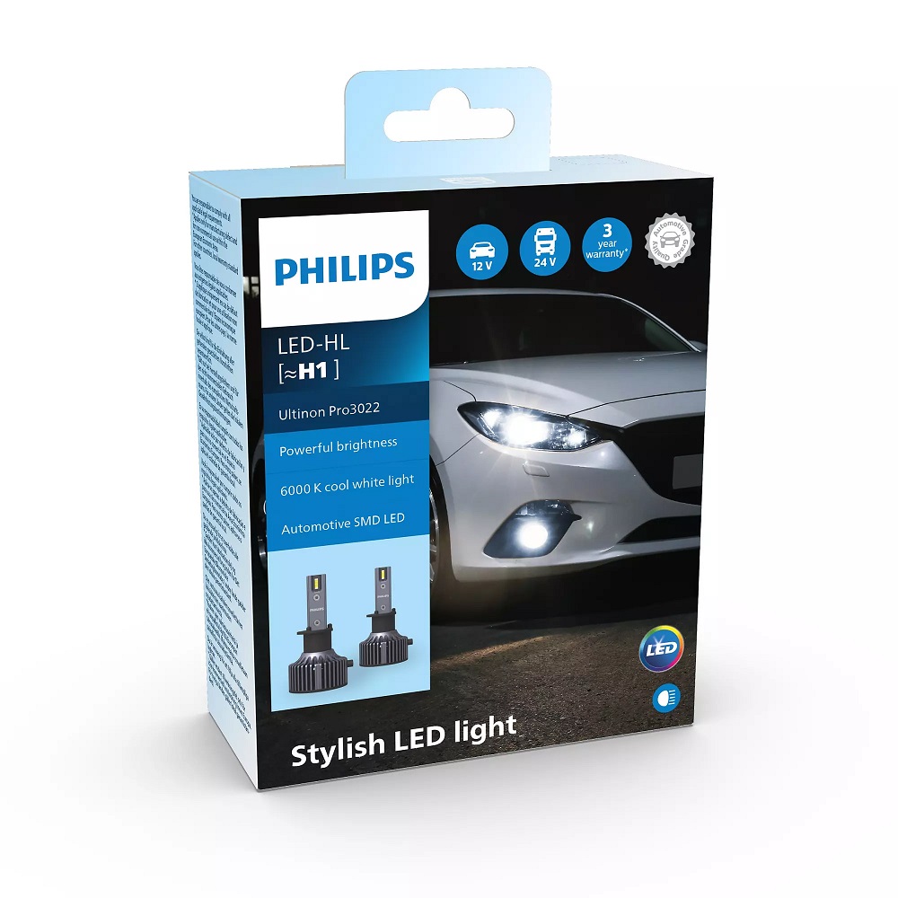 Лампа світлодіодна комплект H1 12/24V 18W 6000K Ultinon Pro3022
