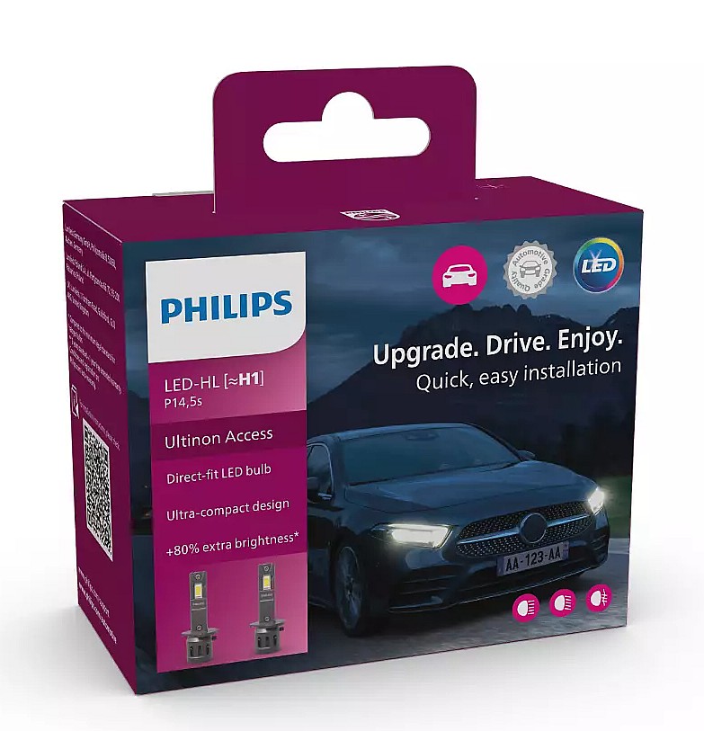 Лампа світлодіодна комплект H1 12V 13W 6000K Ultinon Access +80%