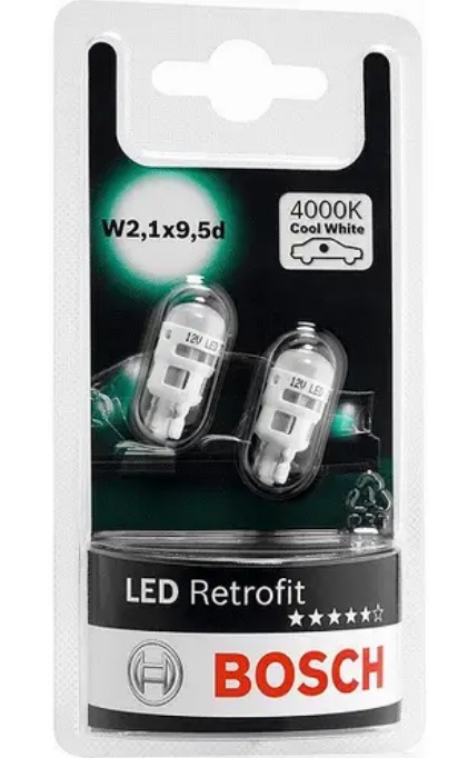 Лампа світлодіодна комплект T10 White 12V 4000K LED Retrofit
