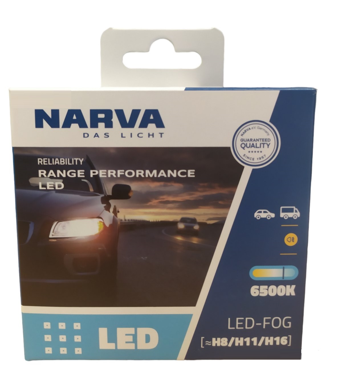 Лампа светодиодная комплект H8/H11/H16 6500K 24W 12/24V Range Performance LED-FOG