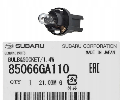 Лампа панелі приладів 12V 1.4W