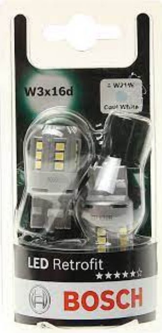 Лампа світлодіодна комплект W21W WHITE 12V 2.5W 6000K LED Retrofit