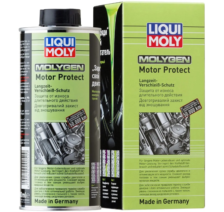 Антифрикційна присадка для двигуна Moly Molygen Motor Protect, 500 мл.