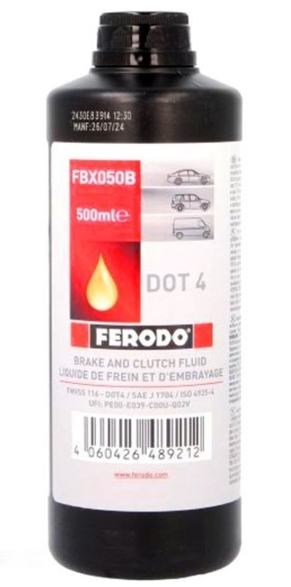 Гальмівна рідина DOT 4, 500 мл.