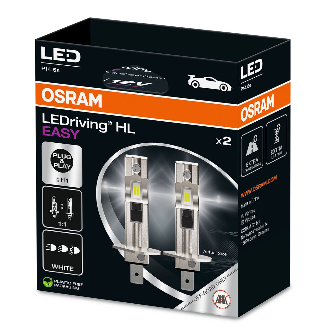 Лампа світлодіодна комплект H1 12V 9W 6500K LEDriving HL Easy