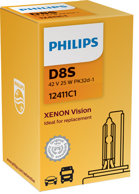 Лампа ксенонова D8S 42V 25W 4500K Vision