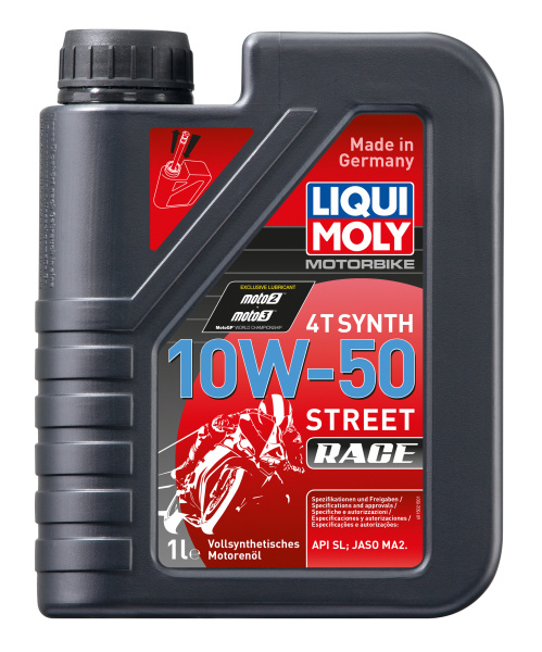 Олива для 4-тактних Motorbike 4T Synth 10W-50 Street Race, 1 л.