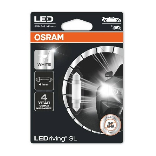 Лампа світлодіодна Festoon 41 mm White 12V 0.6W 6000K LEDriving SL