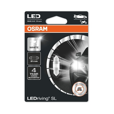 Лампа світлодіодна Festoon 31 mm White 12V 1W 6000K LEDriving SL