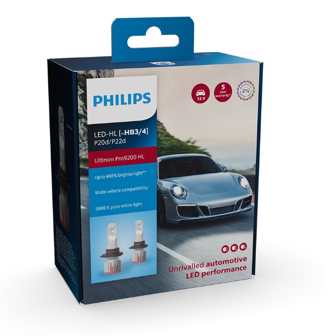 Лампа світлодіодна комплект HB3/HB4 12V 21W 5800K Ultinon Pro9200 +400%