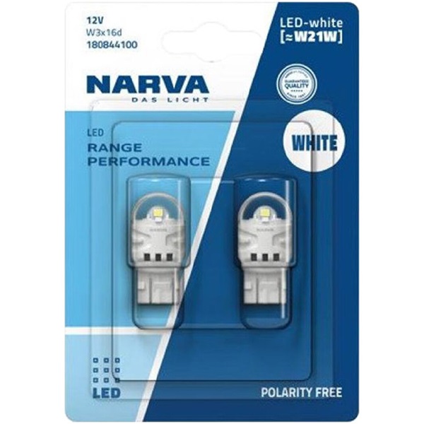 Лампа світлодіодна комплект W21W White 12V 1.82W Range Performance