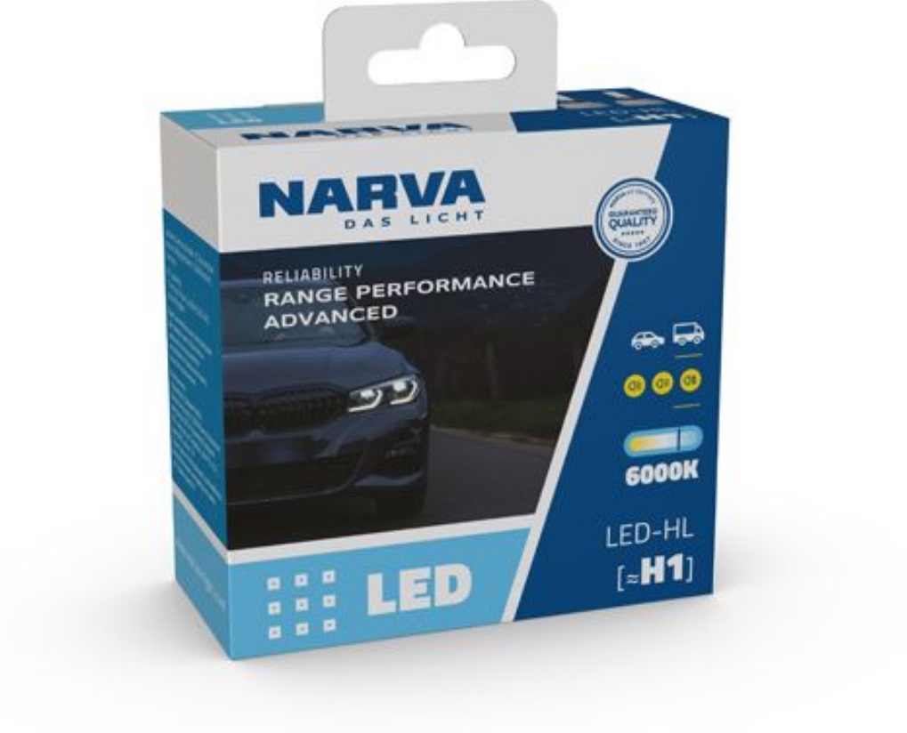 Лампа світлодіодна комплект H1 6000K 19W 12/24V Range Performance Advanced LED