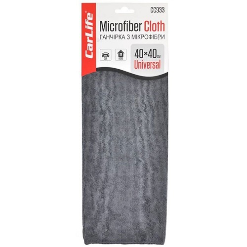 Ганчірка з мікрофібри 40*40 см сіра